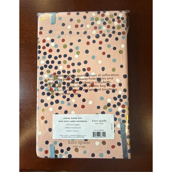 Kate Spade Pink Gold Confetti Notebook & Desk Organizer Set One Size - Picture 3 of 5